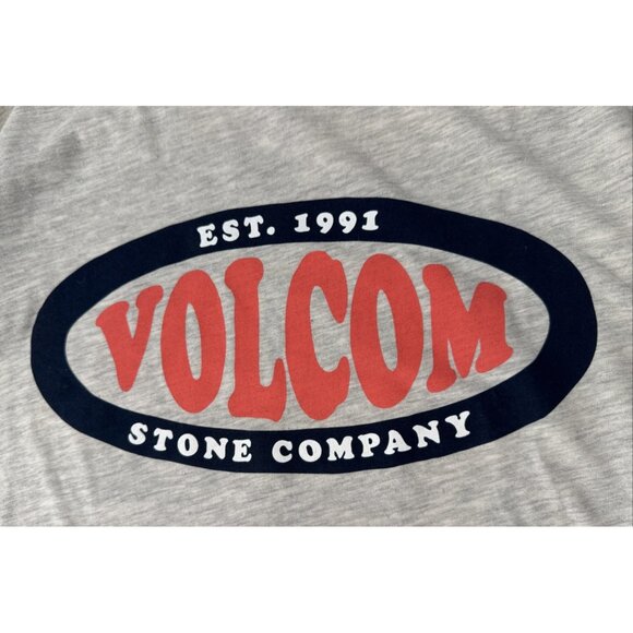 Volcom T Shirt Youth Boys XL 16 Gray Skater Logo Surf Casual Outdoors Tee NEW - Picture 4 of 10